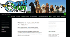 Desktop Screenshot of barksalotpetresort.com